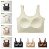 大码 游泳内衣含胸垫全罩杯聚拢文胸胖mm大胸聚拢防下垂分体泳衣女