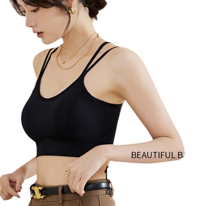 游泳馆分体泳衣女无钢圈小胸聚拢速干浮潜冲浪玩水速干背心泡温泉