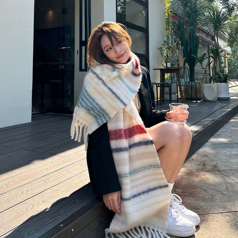 土星刺绣美拉德风高级感学生围脖