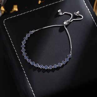 紫色星辰紫锆石仿猫眼小盘缠高级感手链轻奢简约百搭手链衣服配饰