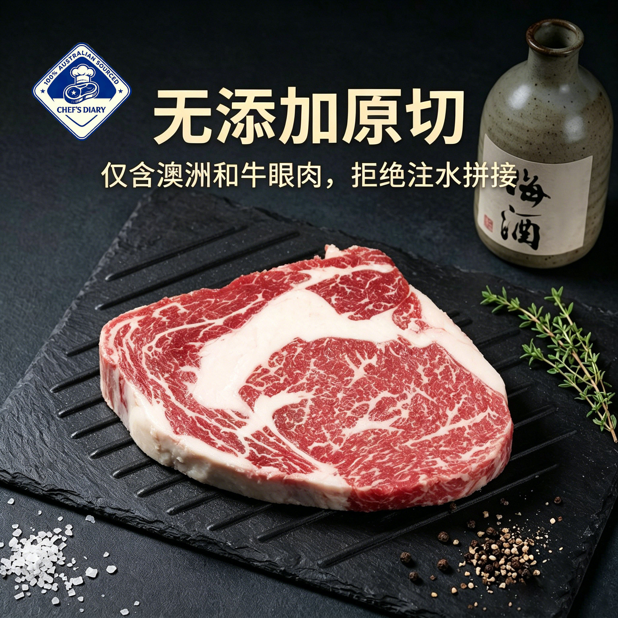 原切谷饲牛排澳洲金凤凰M6-7进口纯种和牛雪花牛肉 非日本a5和牛