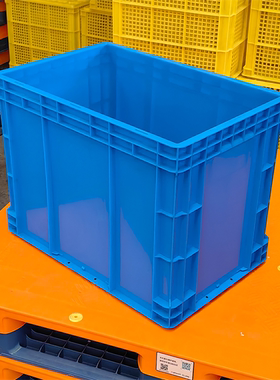 550*350*440大号胶箱筐框盒EU4644物流箱灰色600*400*450收纳箱子