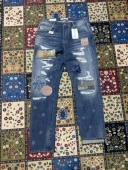 KAPITAL FIT腰果花做旧日系复古男牛仔裤 山彦津田&FDMTD SILM