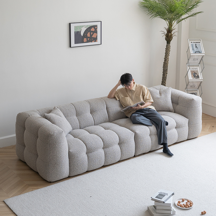 YUMU屿木棉花糖沙发奶油风