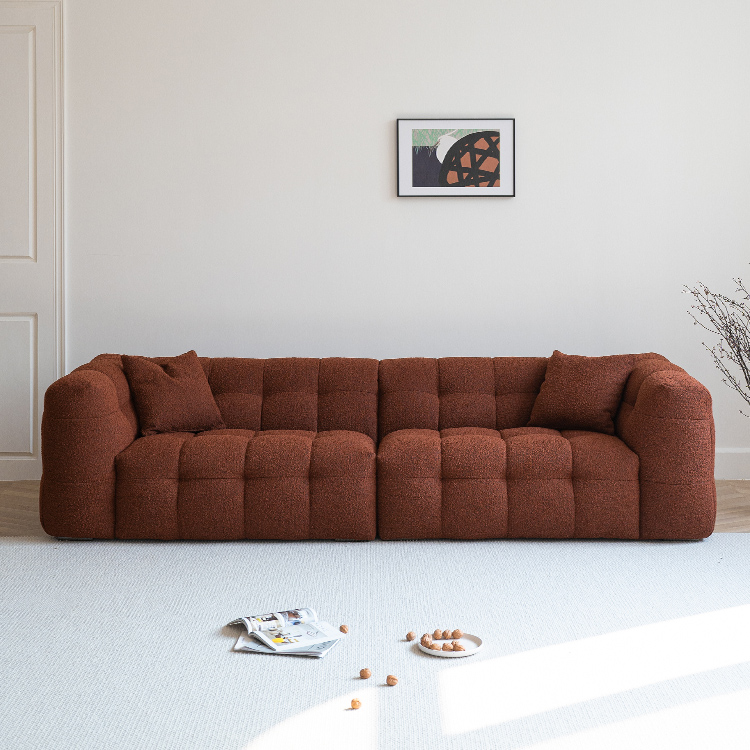 YUMU屿木空间棉花糖沙发焦糖色