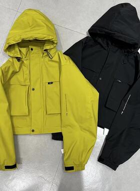 欧货more外套女2024秋冬新款小个子连帽宽松显瘦小个子加棉冲锋衣