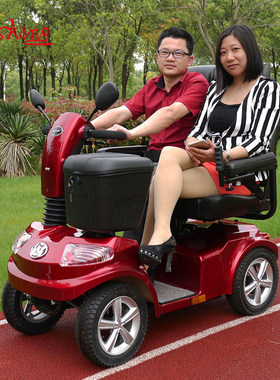 威之群4034老年代步车四轮观光电动车大型高档双人残疾人可进电梯