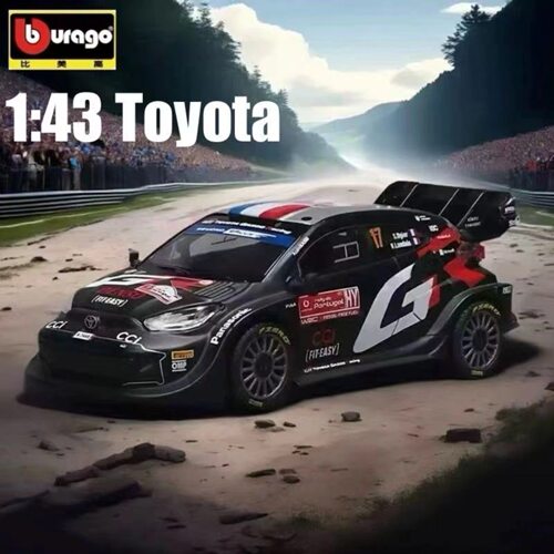 比美高1:43丰田 GR 雅力士 WRC 赛车模型 2024 TOYOTA GR YARIS