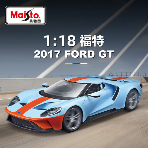 福特Gt美驰图合金车模118