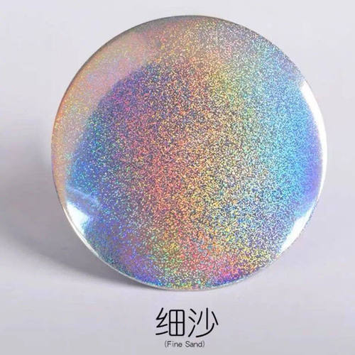 58mm吧唧镭射膜星星墨点玻璃膜