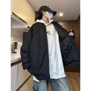 老钱风棉服宽松情侣棒球服薄款棉衣外套飞行员夹克  MY887/P88图片