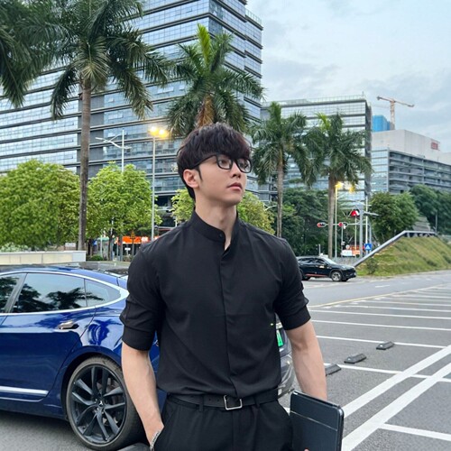 LL男装2026夏季薄款短袖衬衫男