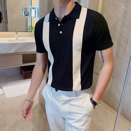 短袖polo衫男潮流百搭