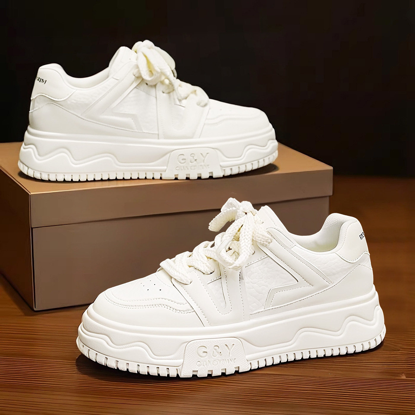 春季男鞋增高防水防滑休闲上班工作运动厚底护士小白开车轻便板鞋,流行男鞋,单鞋,淘宝优惠券,粉丝福利购,淘宝优惠卷