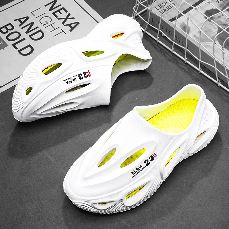 椰子洞洞鞋男2026新款夏季外穿镂空防滑防臭涉水溯溪运动沙滩凉鞋