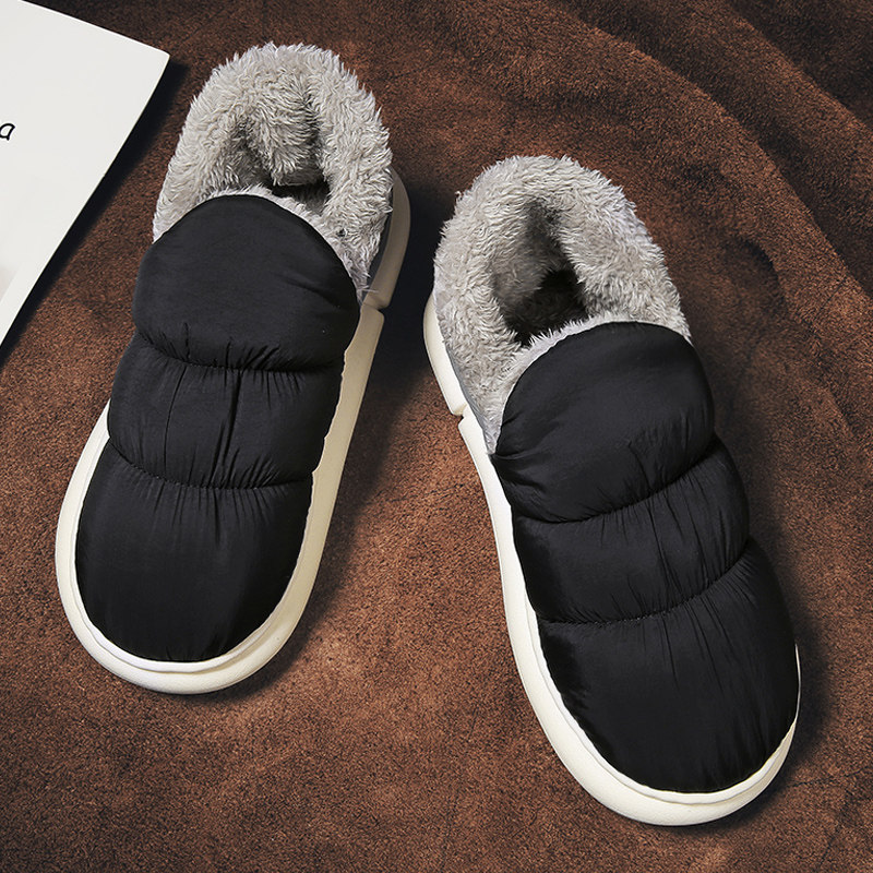 雪地靴男鞋2026新款冬季加绒羽绒防水一脚蹬防滑面包保暖棉鞋加厚,流行男鞋,时装靴,淘宝优惠券,粉丝福利购,淘宝优惠卷