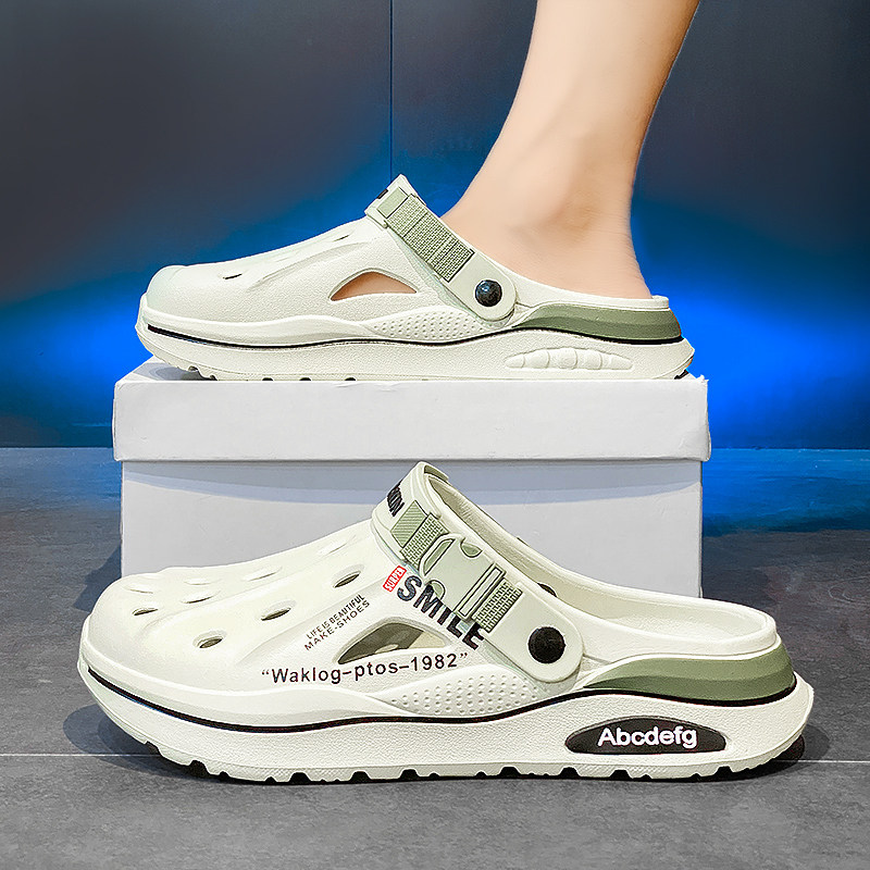 包头拖男士夏季外穿踩屎感办公室替换运动防滑大码45两用沙滩凉鞋,流行男鞋,包头拖,淘宝优惠券,粉丝福利购,淘宝优惠卷