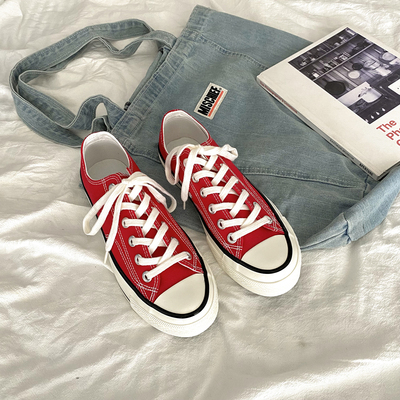 evenstar低帮韩版ins超火帆布鞋