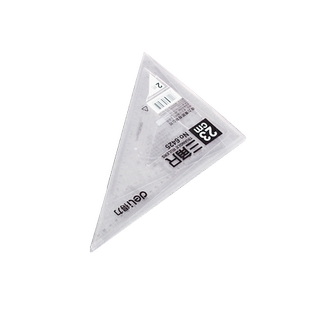 得力塑料三角尺套装多功能大号直角尺子教师小学生用考试透明简约三角板设计工程测量工具绘图仪器画图制图尺