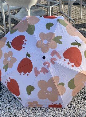 太阳伞加固防风五折手动迷你口袋