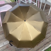 便宜出10骨加固抗风成人商务钛金晴雨伞 简约素色男女通用遮阳伞