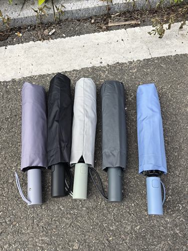 出外贸 简约素色三折成人男女全自动反向雨伞 加固防风收纳折叠伞