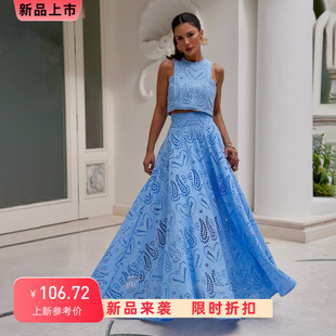 skirt long sleeveless 女 set性感無袖 長裙口袋套裝 pocket Sexy
