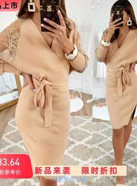 2019Autumn fAshion women long sleeves dress lAdies镂空连衣裙