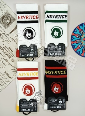 VICKY LIFE未希潮酷艺术中性袜情侣袜