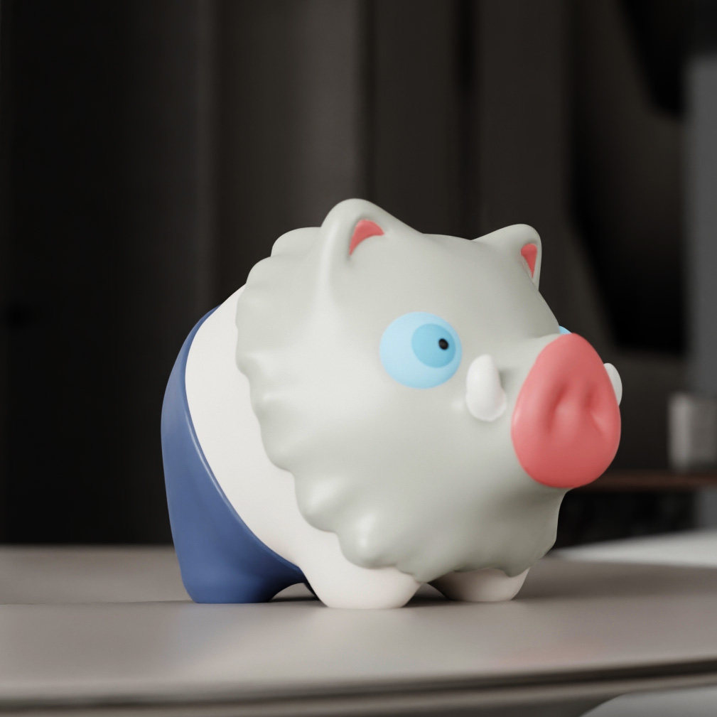 可爱小野猪存钱罐鬼灭之刃周边尹之柱可存取储存罐家居装饰品礼物