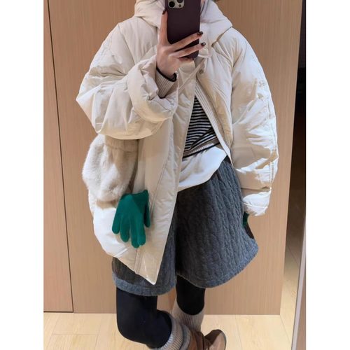 新款加绒夹棉裤阔腿裤五分裤