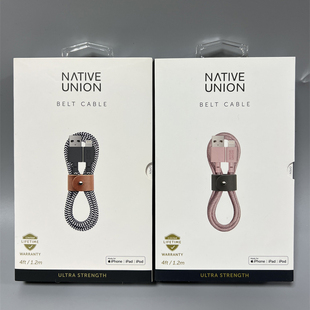 超结实抗拉防缠绕 1.2米MFI认证凯夫拉苹果数据线 Native Union原装