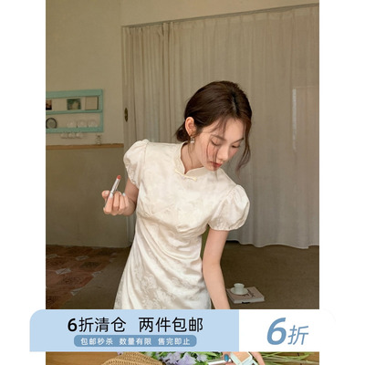 新中式旗袍连衣裙你好卡农