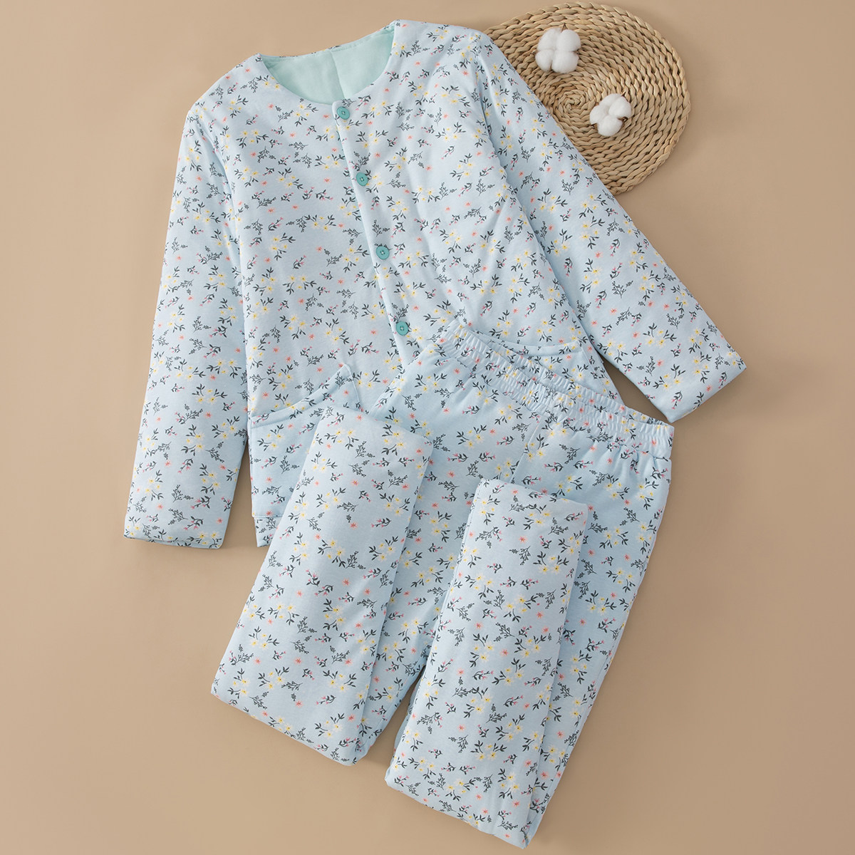 纯棉花棉袄棉裤套装内胆成人夹棉保暖棉衣针织贴身穿冬季女装棉服