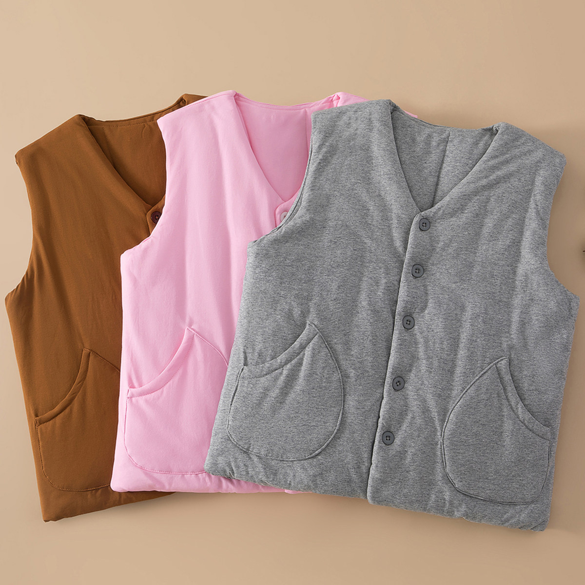 女士纯棉花秋冬季马甲妈妈保暖背心棉坎肩贴身内外穿居家宽松马夹,女装/女士精品,马夹,淘宝优惠券,粉丝福利购,淘宝优惠卷