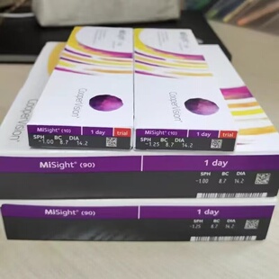 库博misight离焦软镜日抛5片儿童隐形眼镜