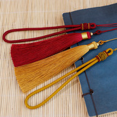 成套锦纶菠萝结吊绳文玩手把件配双拉圈金线流苏穗子汽车礼品挂件