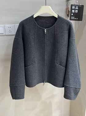 Original design 高端欧货双面羊绒大衣女韩版时尚简约百搭外套