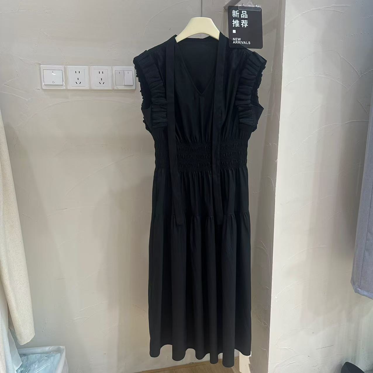 百搭A字裙莱赛尔纯色系带