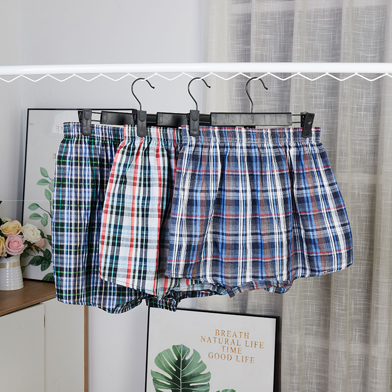 阿罗裤男士纯棉加大平角中老年