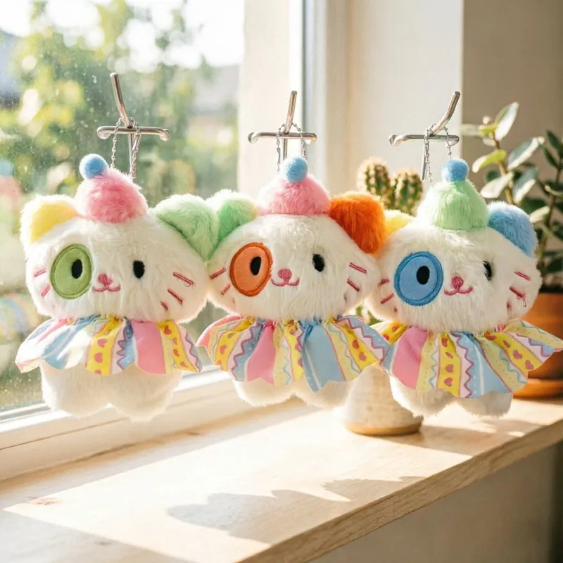 可爱三花猫咪毛绒玩偶花猫公仔挂件闺蜜礼物软萌娃娃包包挂饰