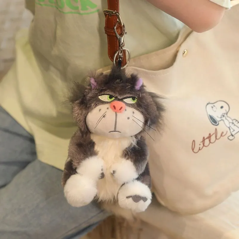 卡通路西法猫包包挂件毛绒玩偶可爱猫咪挂汽车钥匙扣书包挂饰迷你