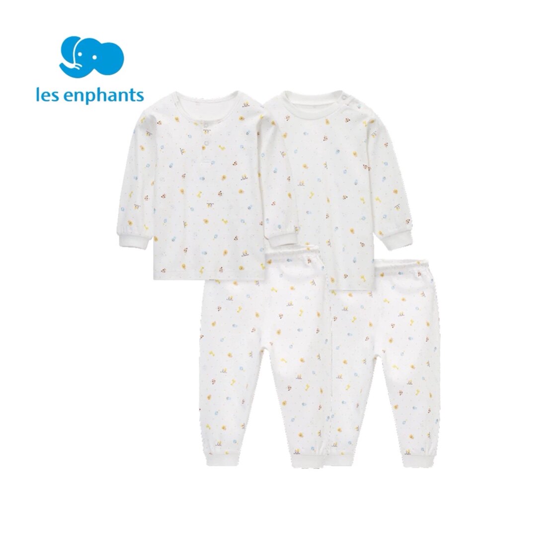 LI YINGFANG BABY UNDERWEAR SET CHILDRENS COTTON HALF-HIGH COLLAR AUTUMN CLOTHES LONG-SLEEVED LONG-SLEEVED PAJAMAS COTTON SWEATER FOR BOYS AND GIRLS