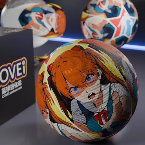 7片皮五角星明日香创意定制篮球超纤维PU耐磨防滑室内外通用