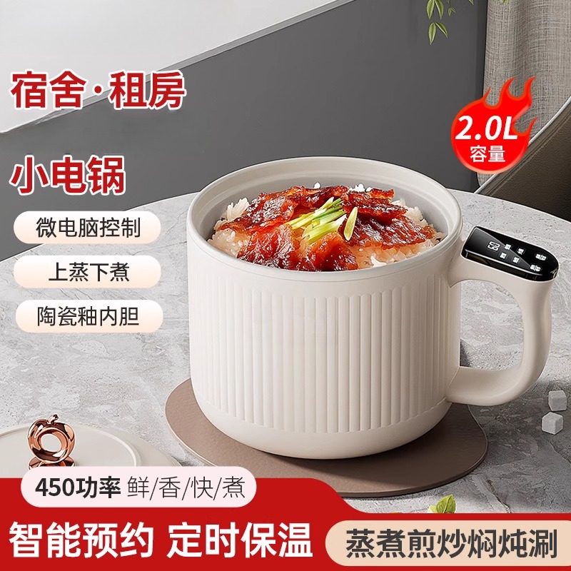 新品电煮锅多功能家用宿舍电饭煲泡面小电锅电饭锅炒菜学生电火锅