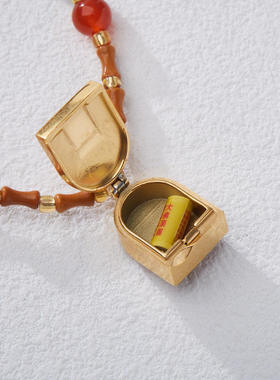 藏式扎基拉姆生肖本命佛项链唐卡嘎乌盒新中式橄榄核竹节吊坠