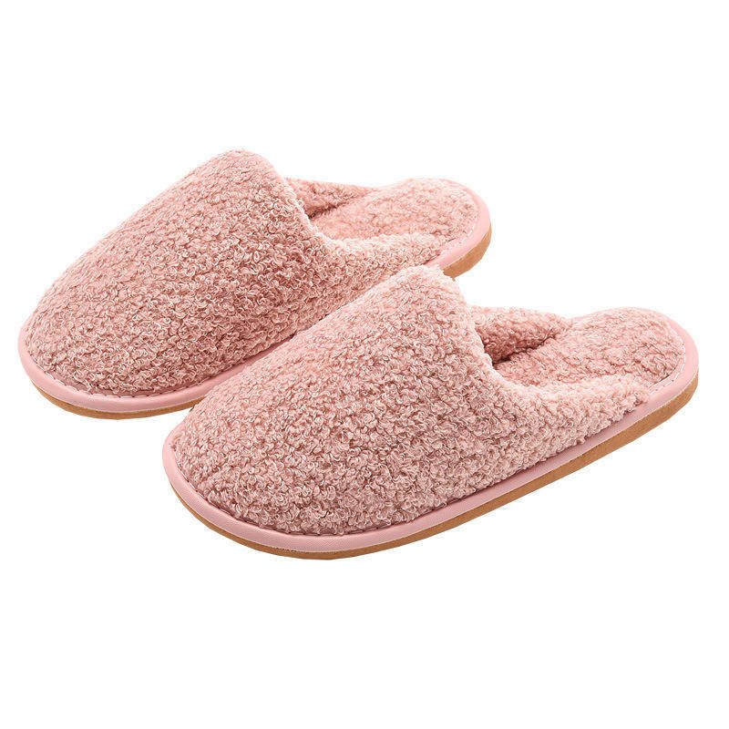 日系秋冬季毛居家用男女保暖棉拖鞋家居室内地板防滑冬天棉拖