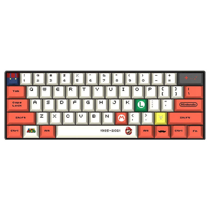 无线蓝牙有线双模61键机械键盘迷你小型便携RGB灯办公热插拔轴