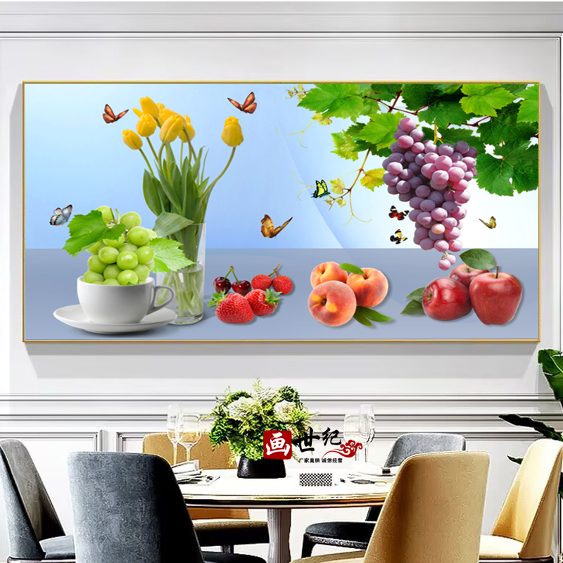画世纪餐厅现代晶瓷画葫芦挂画