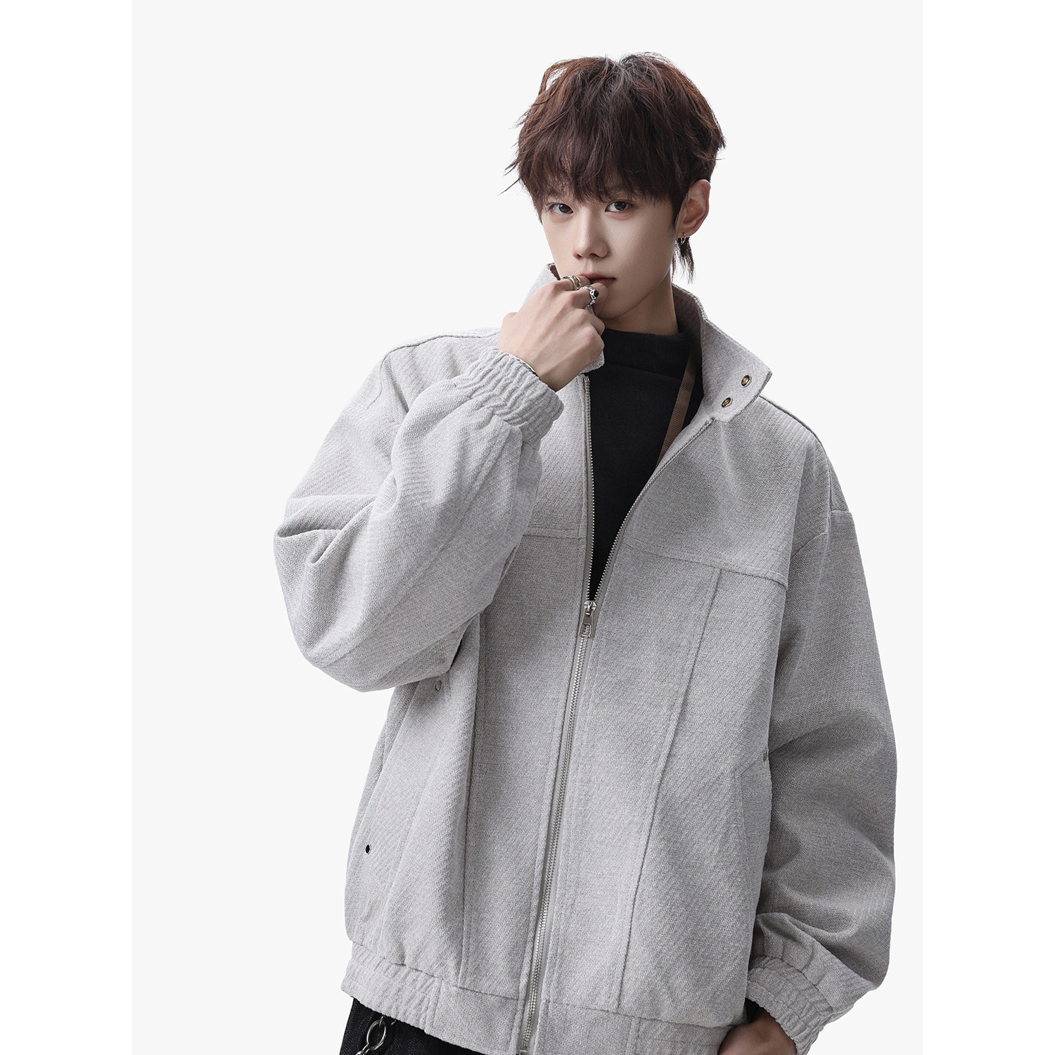 916-8005-特P85无差价现货2026春装新美式复古条纹夹克无影墙，男装夹克，星座916